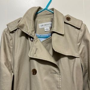 Liz Claiborne Double Breasted Coat with Belt